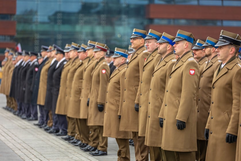 Uroczystości z okazji Narodowego Święta Niepodległości na placu Wolności we Wrocławiu - 11.11.2024