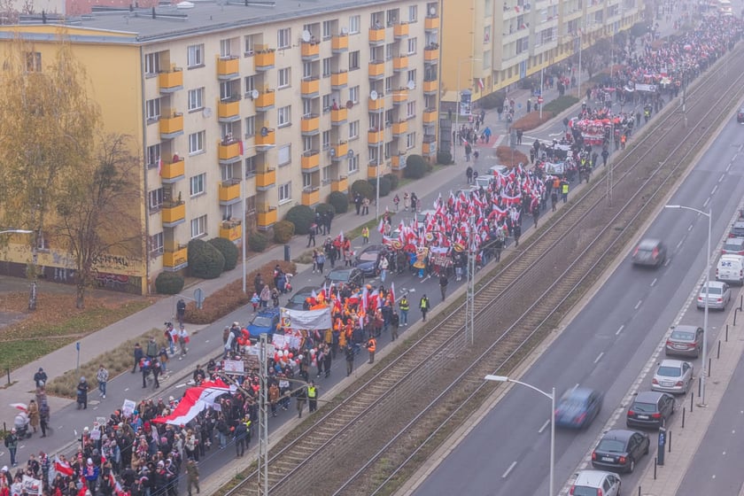 Radosna Parada Niepodległości. Wrocław, 11.11.2024