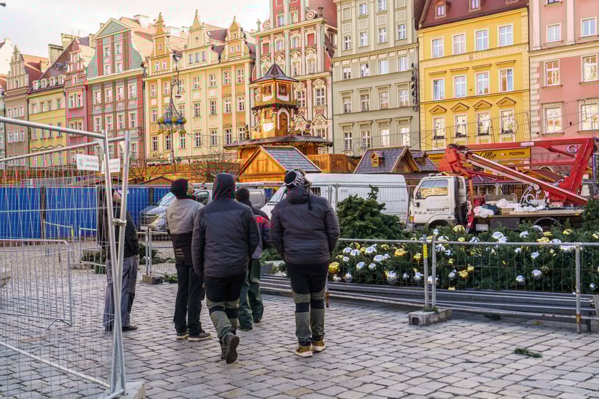 W Rynku powstaje Wrocławski Jarmark Bożonarodzeniowy 2024