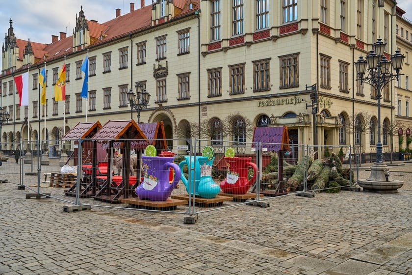 Jarmark Bożonarodzeniowy w Rynku we Wrocławiu 2024 - zdjęcia z 28 listopada, dzień przed otwarciem
