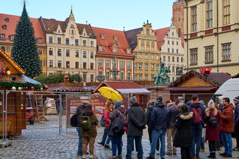 Jarmark Bożonarodzeniowy w Rynku we Wrocławiu 2024 - zdjęcia z 28 listopada, dzień przed otwarciem