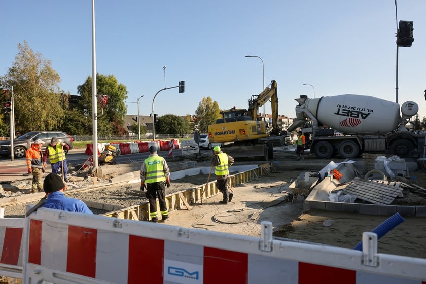 Budowa TAT na Jagodno w październiku 2024 roku