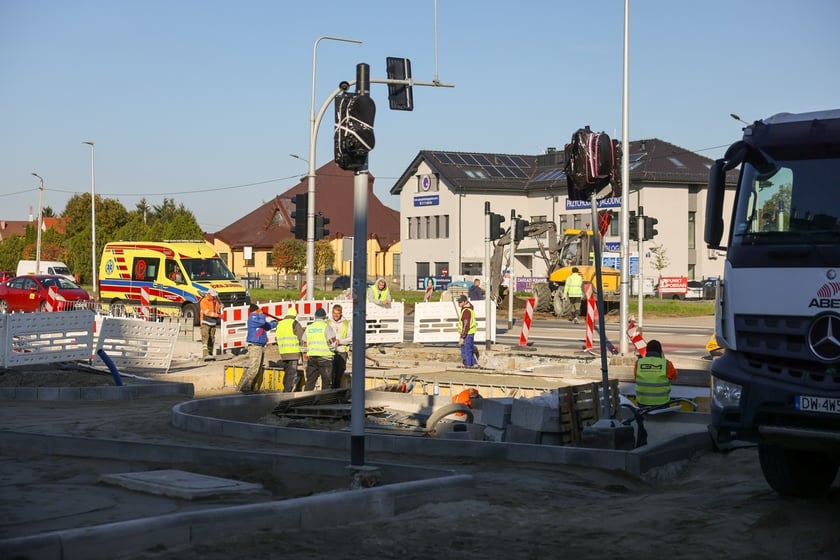 Budowa TAT na Jagodno w październiku 2024 roku