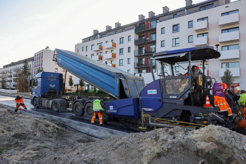 Budowa TAT na Jagodno w październiku 2024 roku