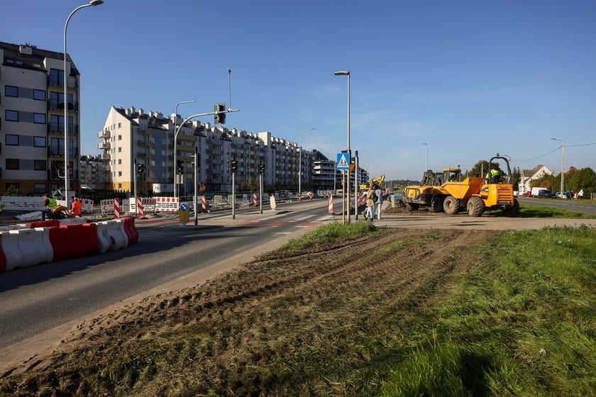 Budowa TAT na Jagodno w październiku 2024 roku