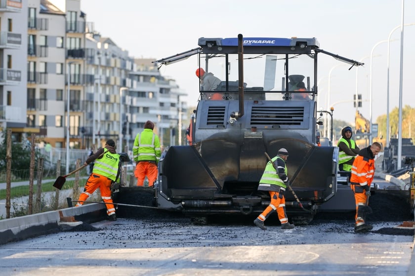 Budowa TAT na Jagodno w październiku 2024 roku