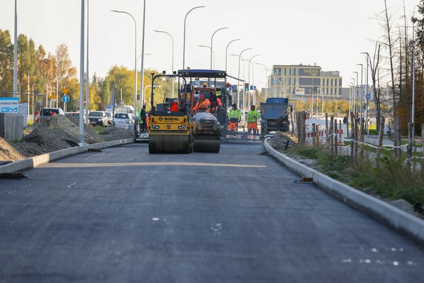 Budowa TAT na Jagodno w październiku 2024 roku