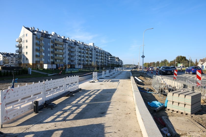 Budowa TAT na Jagodno w październiku 2024 roku