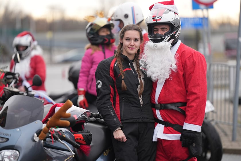 Przejazd Moto Mikołajów przez Wrocław, 07.12.2024