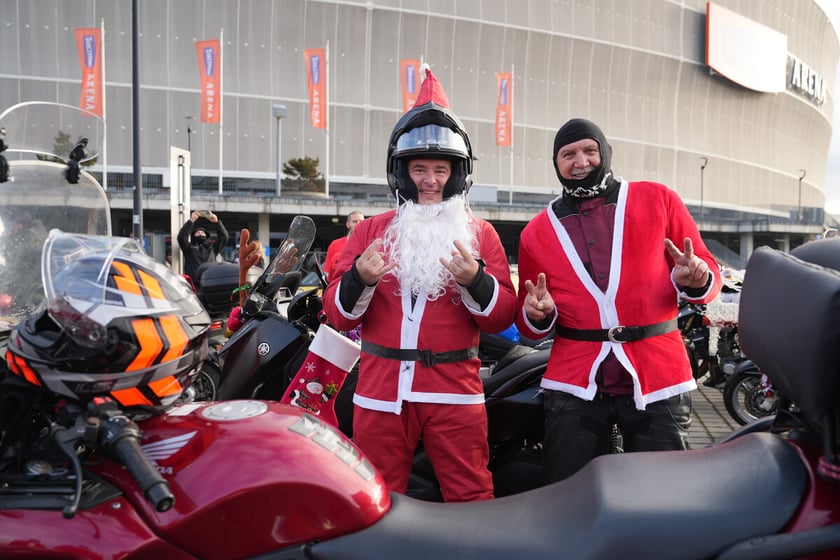 Przejazd Moto Mikołajów przez Wrocław, 07.12.2024