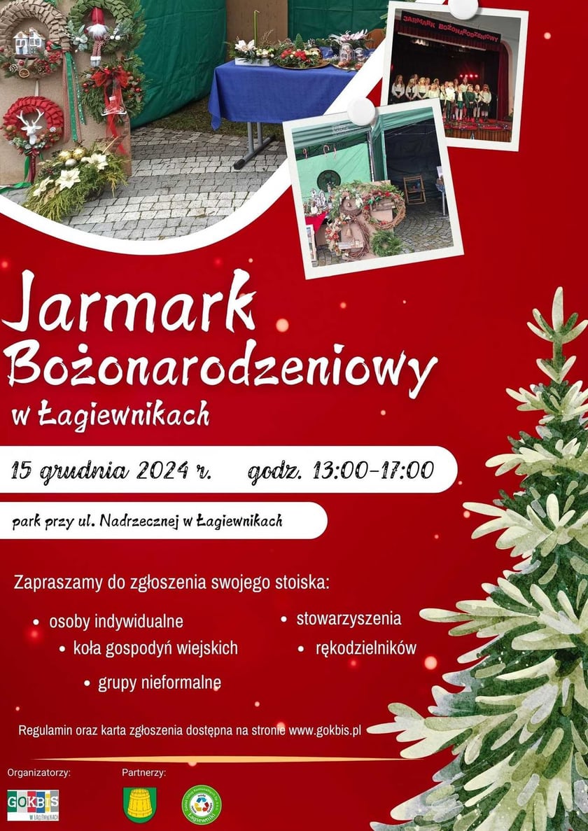 Program jarmarku w Łagiewnikach, 15 grudnia, godz. 13-17