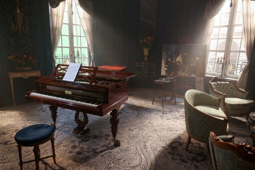 Plan filmu "Chopin, Chopin!" we Wrocławskiej Wytwórni Filmowej