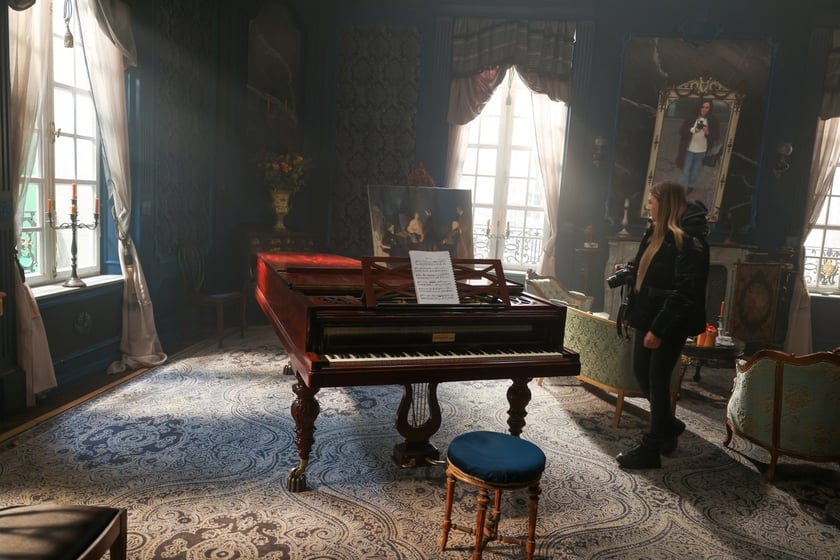 Plan filmu "Chopin, Chopin!" we Wrocławskiej Wytwórni Filmowej