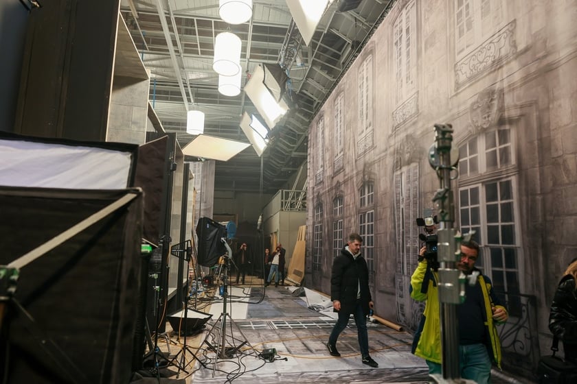 Plan filmu "Chopin, Chopin!" we Wrocławskiej Wytwórni Filmowej