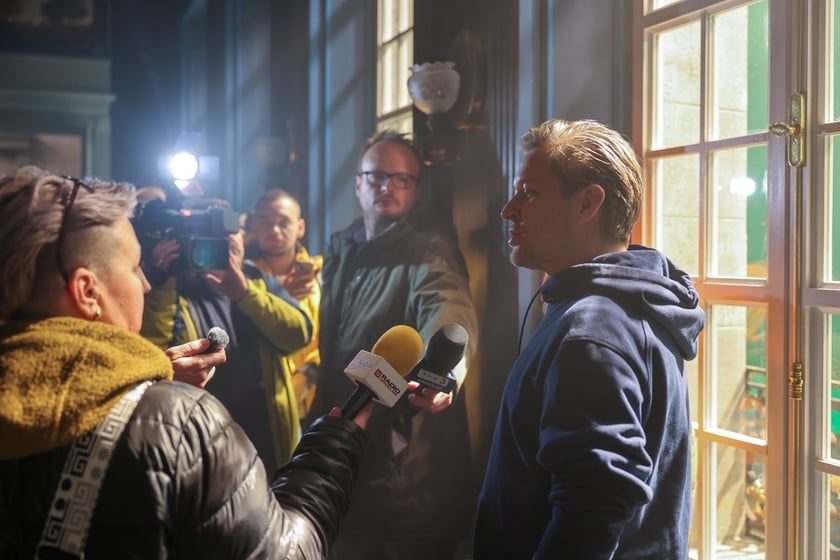 Plan filmu "Chopin, Chopin!" we Wrocławskiej Wytwórni Filmowej