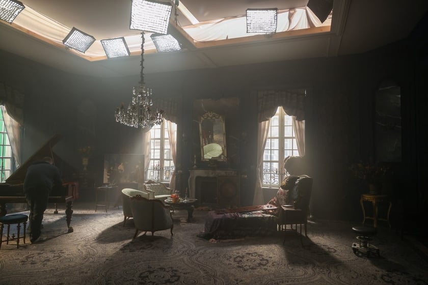 Plan filmu "Chopin, Chopin!" we Wrocławskiej Wytwórni Filmowej