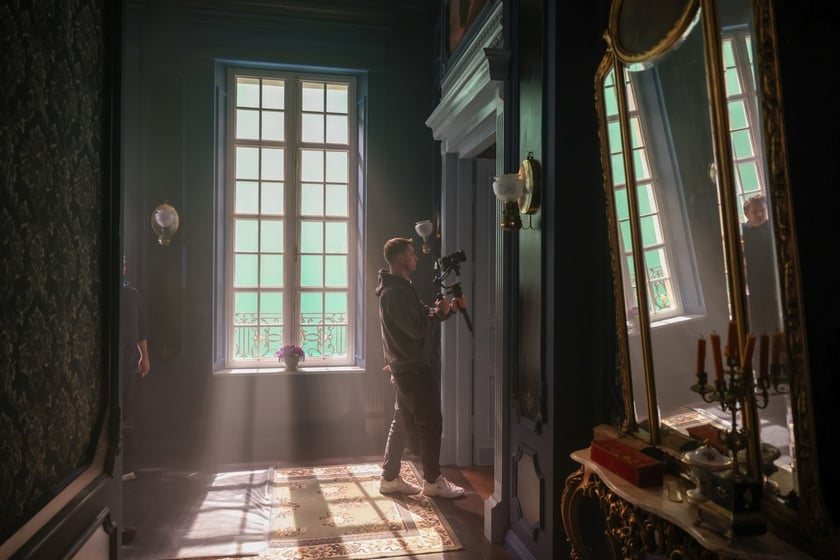 Plan filmu "Chopin, Chopin!" we Wrocławskiej Wytwórni Filmowej