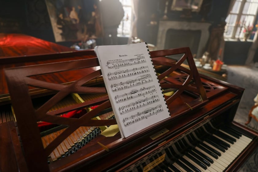 Plan filmu "Chopin, Chopin!" we Wrocławskiej Wytwórni Filmowej