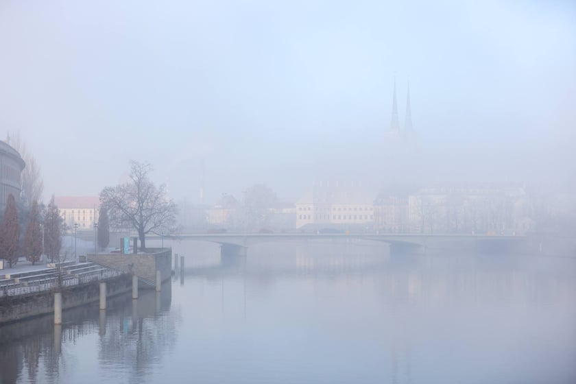 Wrocław we mgle - zdjęcia z poranka 29.12.2024 r.