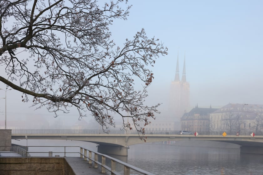 Wrocław we mgle - zdjęcia z poranka 29.12.2024 r.