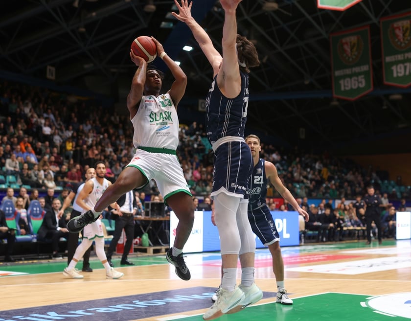 Mecz koszyk&oacute;wki Śląsk Wrocław - Dziki Warszawa