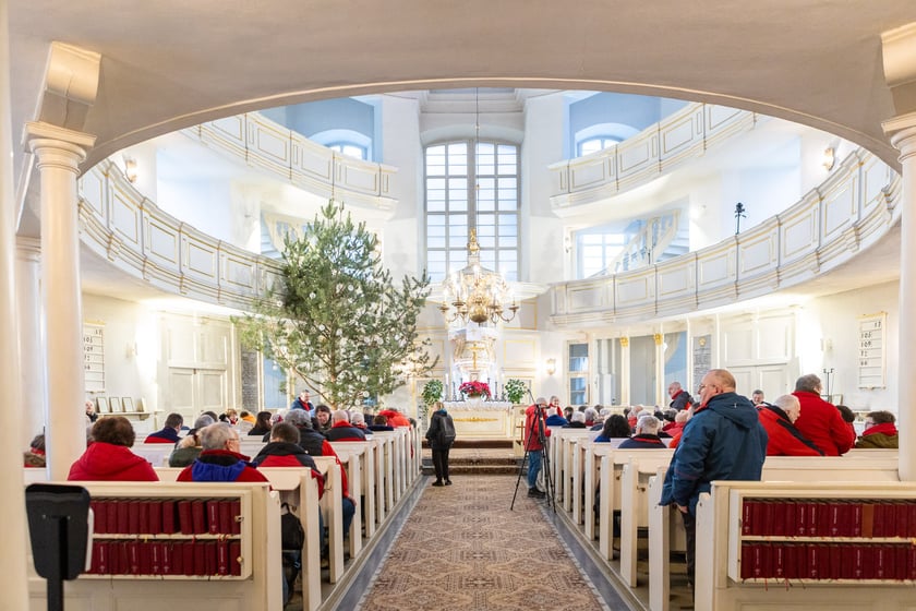 Noworoczne i opłatkowe spotkanie przewodników turystycznych w kościele Opatrzności Bożej