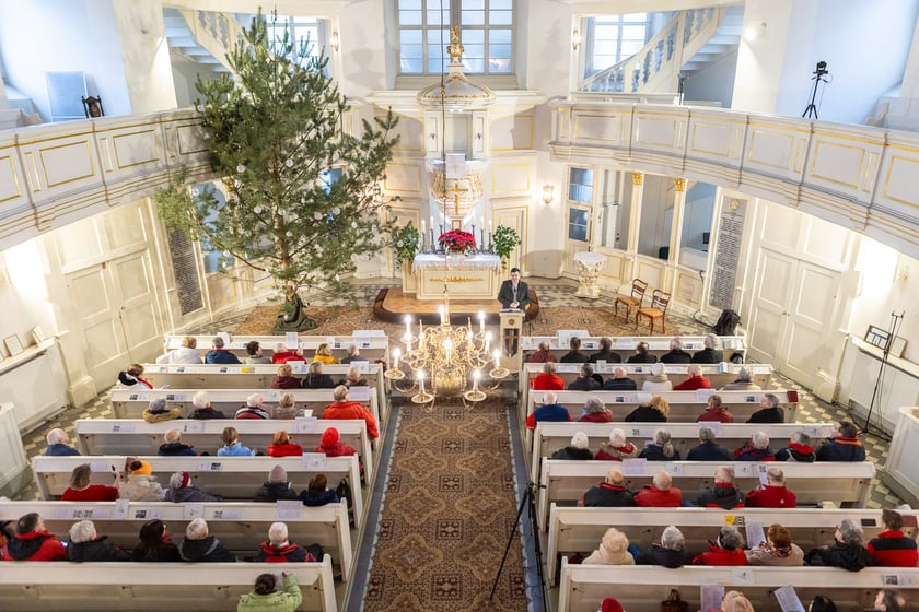 Noworoczne i opłatkowe spotkanie przewodników turystycznych w kościele Opatrzności Bożej