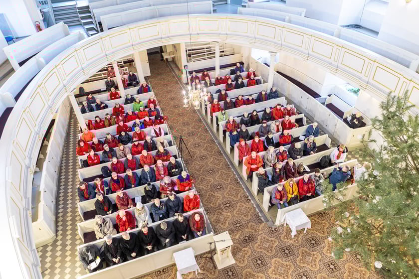 Noworoczne i opłatkowe spotkanie przewodników turystycznych w kościele Opatrzności Bożej