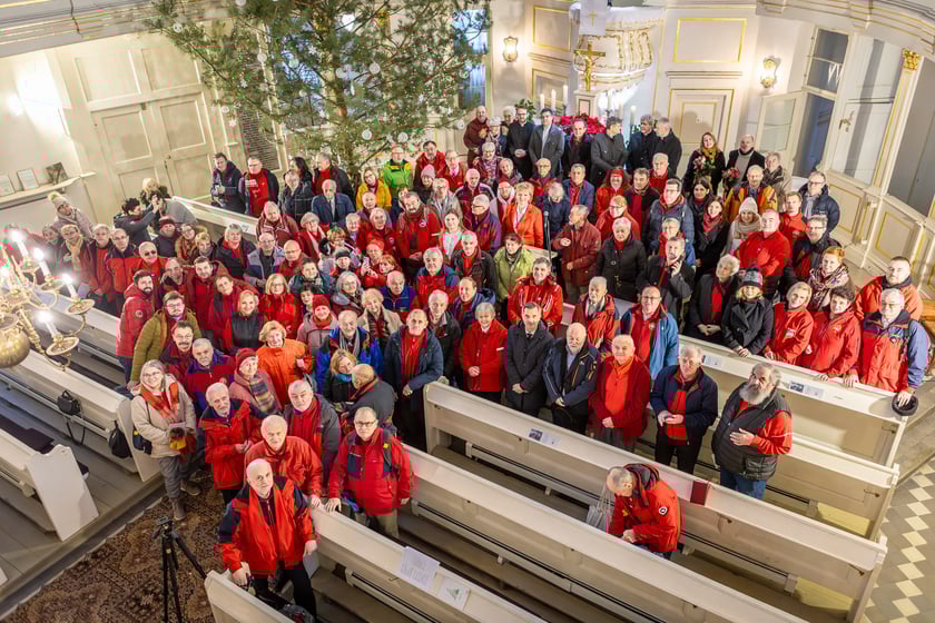Noworoczne i opłatkowe spotkanie przewodników turystycznych w kościele Opatrzności Bożej