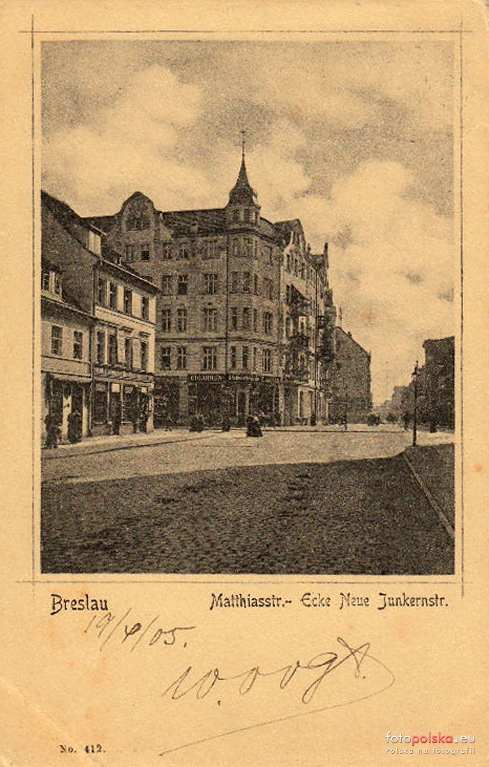 Widok na ulicę Jedności Narodowej na początku XX wieku