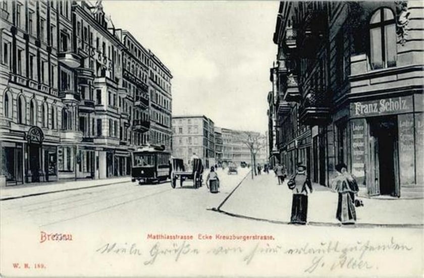 Widok na ulicę Jedności Narodowej na początku XX wieku