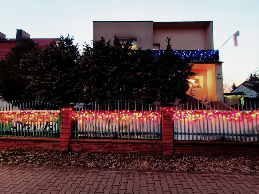 Przystrojone domy na Kowalach