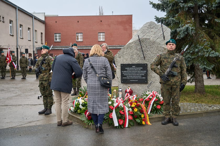 Uroczystości upamiętniające ofiary marszu śmierci. Wrocław, Leśnica, 23.01.2025