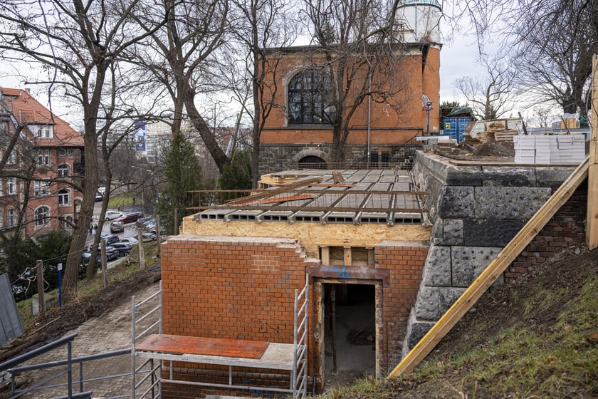 Bastion Sakwowy w remoncie, 23 stycznia 2025 roku (etap II)