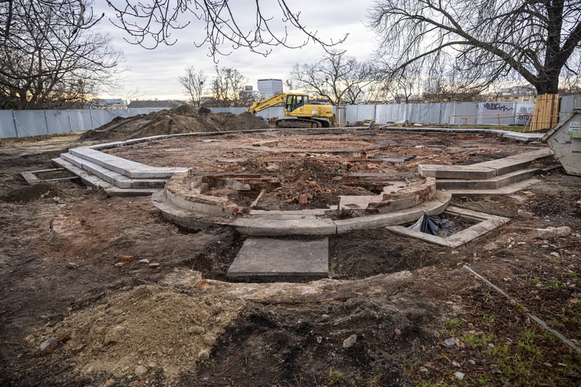 Bastion Sakwowy w remoncie, 23 stycznia 2025 roku (etap II)