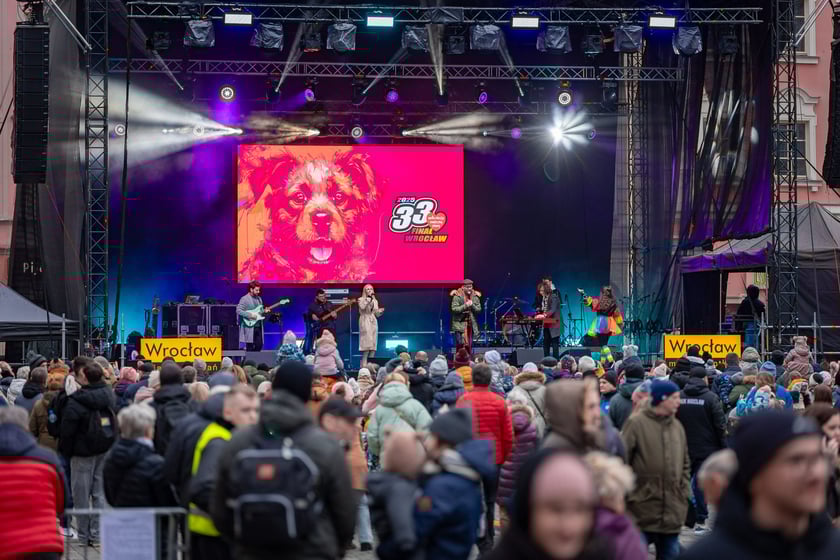 Koncerty z okazji 33. finału WOŚP na wrocławskim Rynku