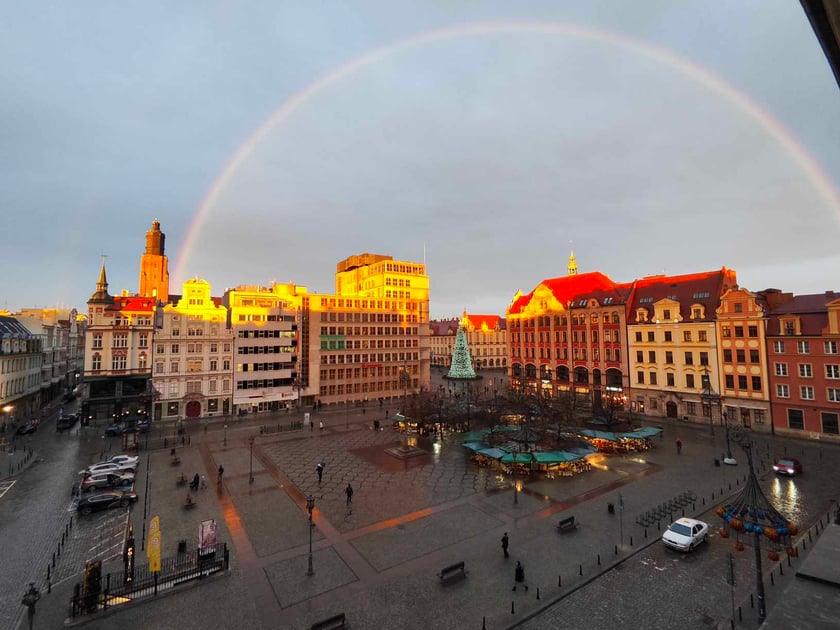 Tęcza nad Wrocławiem