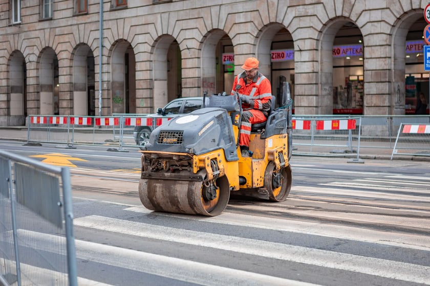 Prace MPWiK przy ul. Świdnickiej, Wrocław 01.02.2025