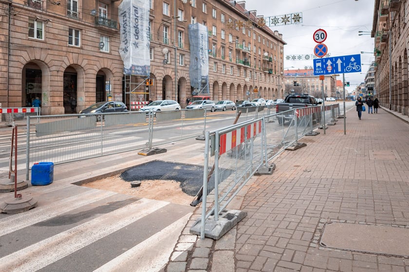 Prace MPWiK przy ul. Świdnickiej, Wrocław 01.02.2025