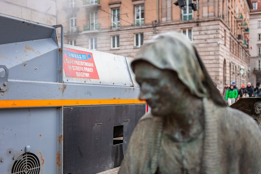 Prace MPWiK przy ul. Świdnickiej, Wrocław 01.02.2025