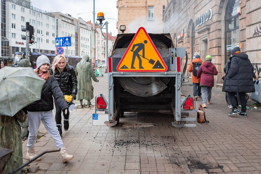 Prace MPWiK przy ul. Świdnickiej, Wrocław 01.02.2025