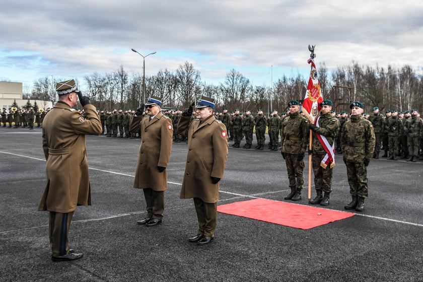 Uroczystość przekazania obowiązk&oacute;w dow&oacute;dcy 10 Wrocławskiej Brygady Łączności. Wrocław, 29.01.2025&nbsp;