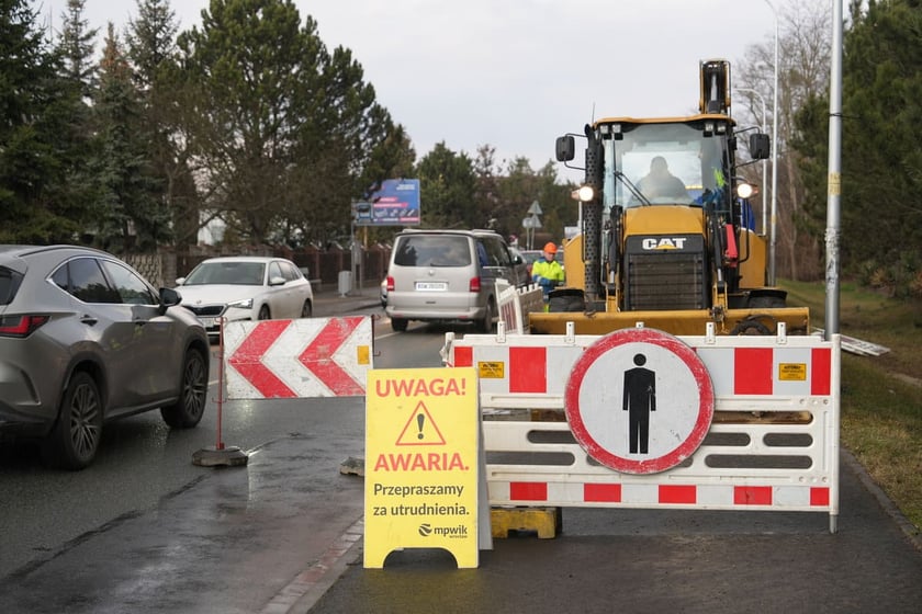 Awaria wodociągowa na Strachocińskiej, 28.02.2025