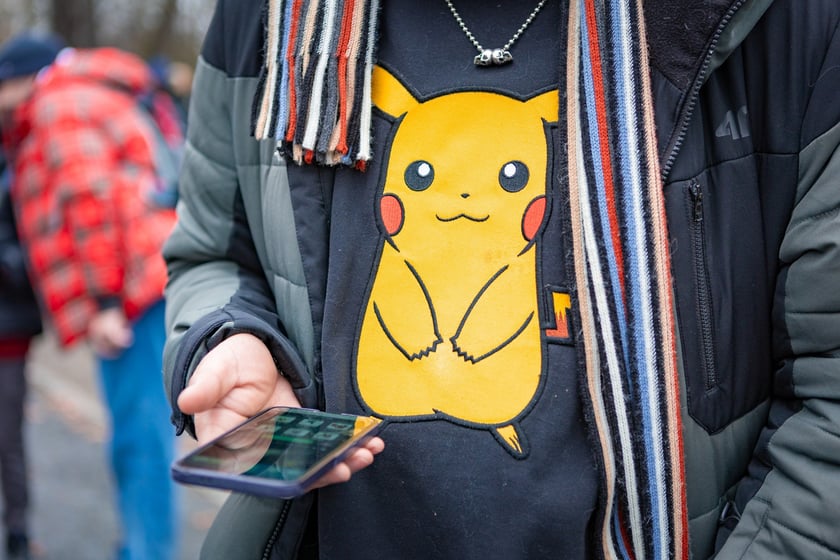 Gra Pokemon Go Tour Park w parku Słowackiego we Wrocławiu (1 marca 2025)