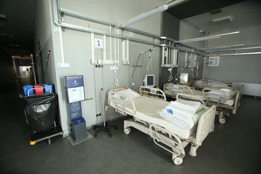 Szpital tymczasowy przy ul. Rakietowej otwarty w marcu 2021.