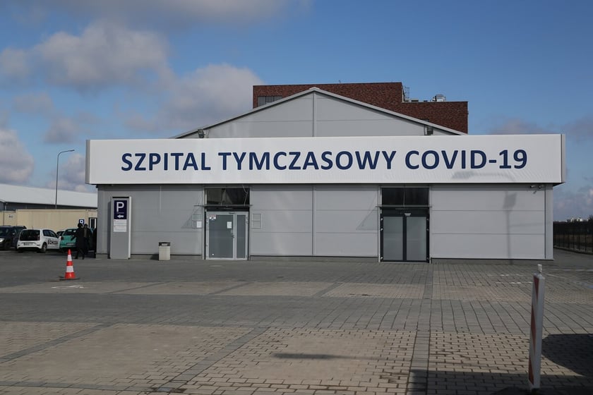 Szpital tymczasowy przy ul. Rakietowej otwarty w marcu 2021.