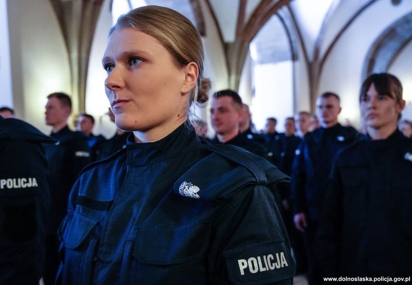 Ślubowanie policjantów w Ratuszu we Wrocławiu