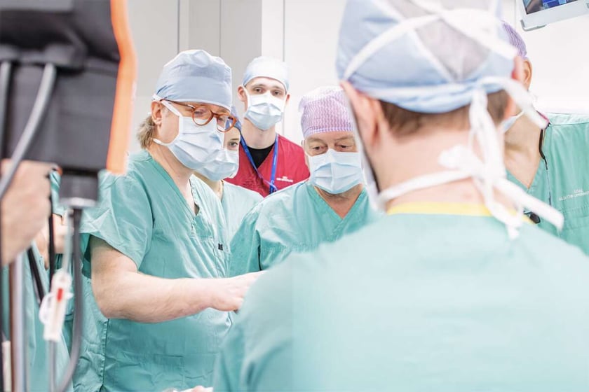 operacja z wykorzystaniem robota Da Vinci