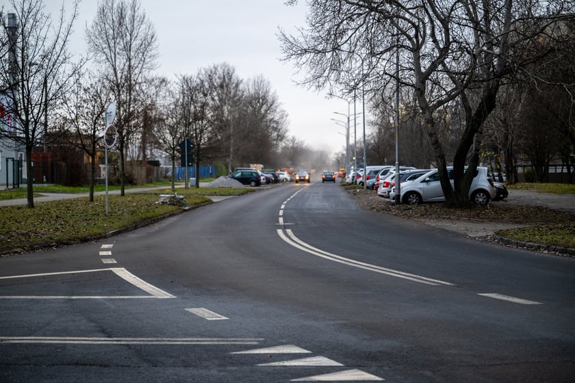 Ulica Balonowa po remoncie (grudzień 2024)
