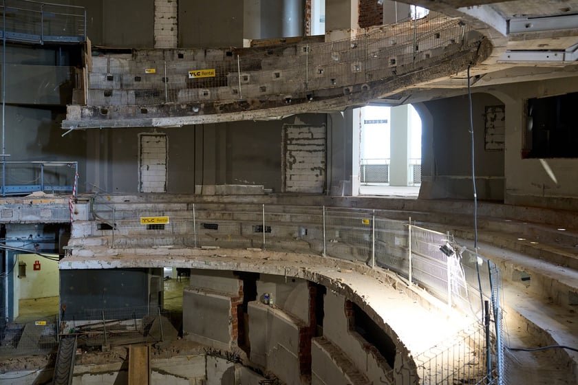 Przebudowa Dużej Sceny w Teatrze Polskim we Wrocławiu, marzec 2025